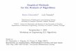 Empirical Methods for the Analysis of Algorithmsiridia.ulb.ac.be/sls2007/Slides/sls-tutorial.pdf · Empirical Methods for the Analysis of Algorithms ... hypothesis and estimation