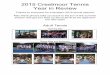 2015 Crestmoor Tennis Year in Review Crestmoor Tennis Year in Review ... Champion Sara Jane Pak, Drew ... Leo McCabe/Peter Seby, Annie Mei Manassee MI – Zach Weissman, 
