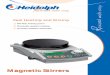 Magnetic Stirrers - Laboratorieutrustning - AB Sectional drawing of MR Hei Magnetic Stirrers Interfaces •RS 232 interface •Analog 0 – 10 V interface, read-out actual ... MR Hei-Standard