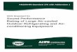 2015 Standard for Sound Performance Rating of Large Air-cooled …€¦ ·  · 2016-06-21cooled Outdoor Refrigerating and Air-conditioning Equipment greater ... Performance Rating