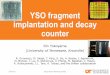 YSO fragment implantation and decay counter - … · (Cocktail beam) Implant detector ... Beam line 78Ni. Segmented scintillation detector as an implantation and decay counter 