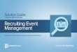 HUMAN RESOURCES .05 Recruiting Event Management · successfully for a great recruiting event. This guide is built to help you use Smartsheet to deliver on your recruiting goals using