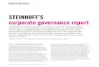 STEINHOFF’S corporate governance • STEINHOFF INTERNATIONAL • ANNUAL REPORT 2016 Corporate governance STEINHOFF’S corporate governance report “Corporate governance involves
