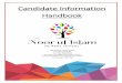 Candidate Information Handbook - Noor Ul Islam | · Candidate Information Handbook . ... Using Visual Supports in Teaching ... Qur’an, Tajweed and Arabic. The school also offers