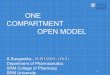 ONE COMPARTMENT OPEN MODEL - SRM Institute of ...¾Depending on rate of input, several one compartment open models are : 1. one compartment open model, i.v. bolus administration 2