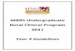 MBBS Undergraduate Rural Clinical Program 2011€¦ ·  · 2011-05-02MBBS Undergraduate Rural Clinical Program ... 7 4.1 Overview of ... MCQ Practice 0830 ‐ 100 GROUP A 