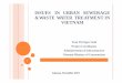ISSUES IN URBAN SEWERAGE &WASTE WATER TREATMENT IN … on... · Calculation and forecast for future sewerage system ... sewerage facilities T WW collection and ... - Based on appropriate