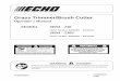 Grass Trimmer/Brush Cutter - ECHO Trimmer/Brush Cutter Operator's Manual MODEL SRM - 230 Serial Number 05001001 - 05143223 SRM - 230S Serial Number 05001001 - 05014429 WARNING DANGER