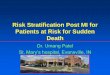 Risk Stratification Post MI for Patients at Risk for ... Stratification Post MI for Patients at Risk for Sudden ... guidelines. Definition of MI ... HRS/ACC/AHA Expert Consensus Statement