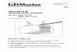 GARAGE DOOR OPENER - LiftMaster safety instructions ... This garage door opener has been designed and tested to offer safe service provided it is installed, operated,