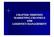 CHAPTER THIRTEEN MARKETING CHANNELS AND LOGISTICS …ba.uom.gr/mkt/eap/Andro/OSS-1/1-DioikhtikoMKT/8-dianomh/13bk_13... · chapter thirteen marketing channels and logistics management