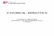 COUNCIL MINUTES - Home - City of Launceston ·  · 2017-11-21COUNCIL MINUTES Monday 20 November 2017 ... Manager at least seven days before the relevant Council Meeting. ... lights