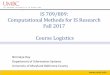 IS 709/809: Computational Methods for IS Research Fall ...nroy/courses/fall2017/cmisr/notes/... · IS 709/809: Computational Methods for IS Research ... Group based Exercising using