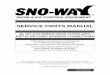 SERVICE PARTS MANUAL - Sno-Way International PARTS MANUAL ... service parts. All parts should be obtained from or ordered through your dealer. ... CLP CLEVIS PIN LN LOCK NUT