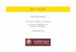 Jack Raymond - Istituto Nazionale di Fisica Nuclearechimera.roma1.infn.it/JACK/PUBLIC/DWAVE_JACKRAYMOND.pdfJack Raymond University of Rome, ... 2 (12) Free energy about the xed point