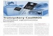 Tranzystory CoolMOS - Elektronika Praktyczna//mec1995/tutorial/xtor/ xtor9/xtor9.html [3] Ch.Jeschko, M.Kutschak „600 V CoolMOS. C6 makes energy efficiency more affordable”, 