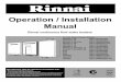 Operation / Installation Manual€¦ · B24 REU-VR2426WB HD250e REU ... • ERROR MESSAGES ARE DISPLAYED on the Water Controllers and Status Monitor*, ... fitted as standard equipment