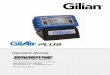 Sensidyne Gilian GilAir Plus Air Sampling Pump User Manual · Operation Manual 16333 Bay Vista Drive • Clearwater, FL 33760 USA (800) 451-9444 • +1 (727) 530-3602 • info@Sensidyne.com