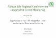 African Sub-Regional Conference on Independent Forest ...loggingoff.info/wp-content/uploads/2017/05/Beeko_SubReg_IFM.pdf · African Sub-Regional Conference on Independent Forest Monitoring