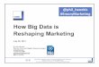 How Big Data is Reshaping Marketing - immr.org · 1 Permission granted to cite, copy and distribute with attribution @phil_hendrix | #EmoryMarketing big!data!is!reshaping!marketing.pdf
