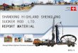 SHANDONG HIGHLAND SHENGLONG SUCKER … shenglong...1. Company Profile CATALOGUES SHANDONG HIGHLAND SHENGLONG SUCKER ROD .LTD. 2. Products 3. Production process and Equipment Quality