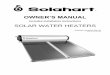 Solahart OWNER'S MANUAL 1 - Solar Hot Water Parts 33-1197 Solahart Owner‟s Manual – Thermosiphon Systems - Revision H – Nov 2013 operating your solar water heater Primary heating