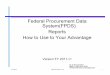 Federal Procurement Data System(FPDS) Reports …contractingacademy.gatech.edu/wp-content/uploads/2012/06/How-to...Federal Procurement Data System(FPDS) Reports ... Useful for market