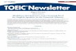 No.113 TOEIC Newsletter - iibc-global.org® Test and TOEIC ... This issue is a summary of the TOEIC Newsletter No.113 (issued: March 2012) translated into English by IIBC for its readers