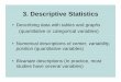 3. Descriptive statistics.ppt - Department of Statisticsaa/harvard/3. Descriptive statistics.pdf · 3. Descriptive Statistics3. Descriptive Statistics • Describing data withDescribing