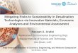 Mitigating Risks to Sustainability in Desalination …sites.nationalacademies.org/cs/groups/pgasite/documents/...Masdar Institute Mitigating Risks to Sustainability in Desalination