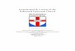 Constitution & Canons of the Reformed Episcopal Church€¦ ·  · 2017-06-21Constitution & Canons of the Reformed Episcopal Church As Adopted 2017 ... OF THE REFORMED EPISCOPAL