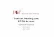 Internet Peering and PSTN Access - MIT - Massachusetts Institute of Technologyweb.mit.edu/sip/presentations/np164a.pdf ·  · 2008-04-02Internet Peering and PSTN Access Merit VoIP
