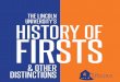 THE LINCOLN UNIVERSITY’S HISTORY OF FIRSTS THE LINCOLN UNIVERSITY’SFIRSTS & OTHER DISTINCTIONS 1854 – Established as THE nation’s FIRST ... tainer and Social Activist Richard