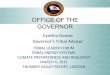 OFFICE OF THE GOVERNOR - US Department of Energy · OFFICE OF THE GOVERNOR ... Governor’s Office and state agencies. ... the’Oﬃce’of’Emergency’Services’(OES) 