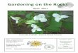 Gardening on the Rocks - Sudbury Horticultural Society 2017 newsletter.pdfGardening on the Rocks April 2017 ... and a MSc. in restoration ecology. ... project and in October 2016,
