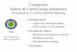 Composite Safety & Certification Initiatives test building blocks ... (Los Angeles ACO) MIDOs Angie KostopoulosACE-116C ... Current AMTAS Support to Composite Safety & Certification