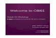 Welcome to OBIEE - reportingcenter.ro to OBIEE Hands-On Workshop 5 Steps to facilitate the Consumer Author Transition OBIEE Platform Training Bucharest, 05 april 2017 Trainer: Elena