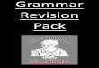 Grammar Revision Pack - kpjs.harrow.sch.ukkpjs.harrow.sch.uk/docs/homework/year_6/spag/Grammar with answe… · Each type Of word has a different in a sentence. ... To make the meaning