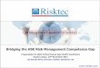risk management and assessment for business Risktec Solutions the gap - iadc kl 2011 i1.0.pdf · Case study – Building blocks ... - Unidentified, unmitigated or overstated HSE risks