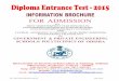 Diploma Entrance Test - 2015 - collegedunia.com · for Male candidates only through ATM-cum-Debit Card / Credit Card / Net Banking / e-Challan at any Branch of AXIS ... NALCO, NTPC,