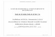 MATHEMATICS - saurashtrauniversity.edu · The Course Design of B. Sc. Sem.- V ... Mathematical Analysis (2nd edition) by S. C. Malik & Arora, ... Mathematical Analysis 