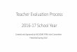 Teacher Evaluation Process 2016-17 School Year · Teacher Evaluation Process 2016-17 School Year ... Mid-point Check Adjusted Growth ... 19 Will 41 65 55 65 68 1