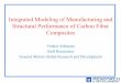 Integrated Modeling of Manufacturing and Structural ...€¦ · Integrated Modeling of Manufacturing and Structural Performance of ... Layer-wise Complex Structure of ... Manufacturing