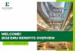 WELCOME! 2018 EMU BENEFITS OVERVIEW€¦ · 2018 EMU BENEFITS OVERVIEW. 2 ... information to prepare proof of dependency ... Guide) Review your Benefits Statement from the Benefits