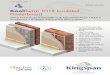K118 Insulated Plasterboard - az750602.vo.msecnd.net · Kingspan Kooltherm® K118 Insulated Plasterboard Solid brickwork wall Strip of damp proof course Timber battens 5 mm packer