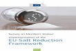 Survey on Members States’ Implementation of the EU Salt ... · Survey on Members States’ Implementation of the ... and Consumers. Survey on Members States’ Implementation of