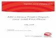 ABC Project Report: Pilot Phase - University of Windsorweb4.uwindsor.ca/users/k/ksmith/ABC.nsf/a1b249f15dfa39be... · ABC Literacy Project Report: 2007‐2008 Pilot ... learning beyond