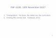 INF 4130, 13th November 2017 - uio.no · INF 4130, 13th November 2017 1. Triangulation. No book, the slides are the curriculum 2. Finding the convex hull. Textbook, 8.6.2 1