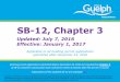 SB-12, Chapter 3 - Oro Medonte Documents/SB-12 Changes... · Key Changes SB-12, Chapter 3 3 Effective January 1, ... Prescriptive Compliance - Comparison SB-12, Chapter 3 6 Effective