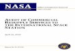 Final Report - IG-18-016 - oig.nasa.gov · NASA Office of Inspector General Office of Audits Report No. IG-18-016 AUDIT OF COMMERCIAL RESUPPLY SERVICES TO THE INTERNATIONAL SPACE